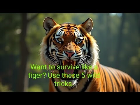 Bagh ki Chalaki,Tiger's Cunning: Learn Survival Tricks From The Wild!#youtube #shorts