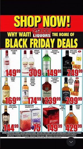 Black Friday Deals at Boxer store valid till 23 November 2025
