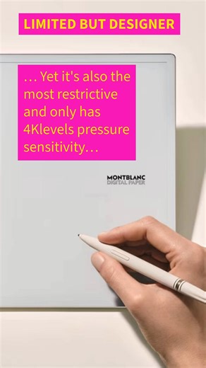 A designer Montblanc digital pen and digital notepad costs £775