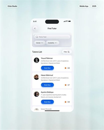 Calm Quran Learning App UI Design | Modern Islamic Education Experience