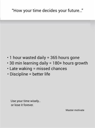 How Your Time Decides Your Future | Powerful Motivation to Stop Wasting Time#MotivationalShorts