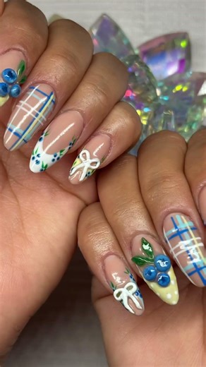 Blueberry Spring Nail Set 🫐