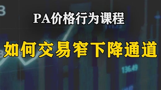 价格行为交易课｜44A 如何交易窄下降通道｜2024官方中文配音版