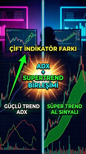 Çift İndikatör Kullanırsanız Ne Olur? (ADX & Supertrend) #shorts
