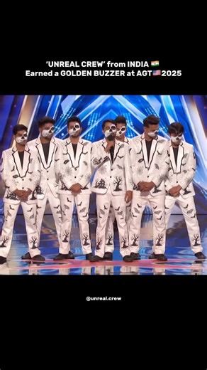 2.7M views · 73K reactions | Getting the Golden Buzzer on America’s Got Talent feels like a dream come true! ✨ All our hard work, passion, and dedication were worth it. Proud to represent India on this stage – Unreal Crew is just getting started!  #GoldenBuzzer #AGT #UnrealCrew #DreamComeTrue #FromIndiaToTheWorld . . #Dance #creativity #foryou #americasgottalent #2025 #proudindian #Unreal #bollywood #silsilayechaahatka #shreyaghoshalsongs | Unreal Dance Crew | Facebook