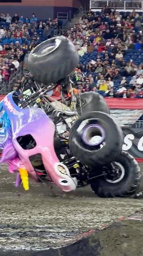 WHAT A SAVE! Sparkle Smash Monster Truck Foxborough Monster Jam!