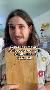 1.2M views · 69K reactions | i “ intentionally“ stripped a screw to test this… . . . #tipoftheday #tips #tipsandtricks #lifehacks #diy | Sidneyraz | Facebook