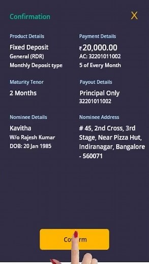 How to open RD account in Canara Bank mobile banking app