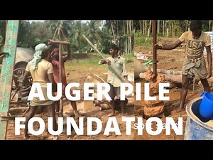 Pile foundation Auger pile boreing part1 (Barwa Engineers)