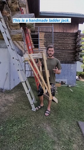 6.5K views · 106 reactions | This is my homemade wooden ladder jack....
