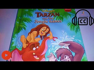 🏰 Disney's TARZAN and the Jungle Games 🙈 🎮 a Read Aloud Storybook with English CC Emojis