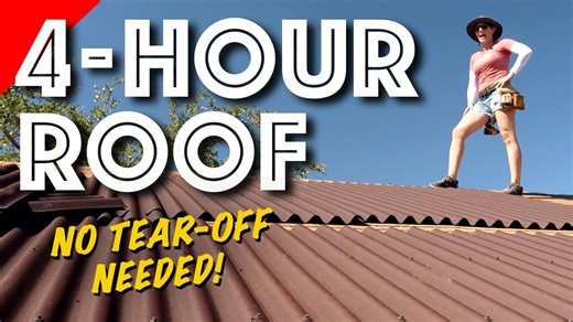 Easy roof over existing shingles DIY