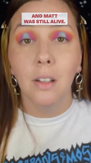 b r a t t e r s t e i n ☻ on Instagram: "On October of 1998, 21-year-old Matthew Shepard was found cold and alone.. beaten to the point of near death and tied to split rail fence. He was so badly beaten that initially he was believed to be a scarecrow. But as the person who found him got closer they realized that.. Matt was still alive and his face was completely covered in blood except for two trails of skin that his tears had cleaned. Now why? Because the two men who encountered Matt on his la