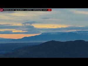 Mar 29, 2025: Partial Solar Eclipse Visible from Greenland and Iceland in 4K Ultra HD