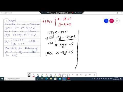 G11 distance of a point to a st line