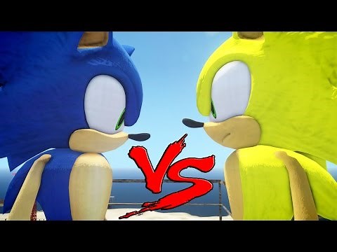 SONIC VS SUPER SONIC - GREAT BATTLE