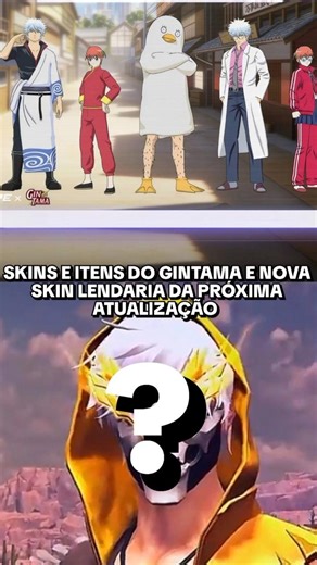 SKINS AND ITEMS FREE FIRE X GINTAMA AND NEW LEGENDARY SKIN 🔥 #freefire #ffnews #shorts