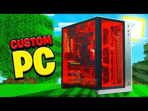 UNBOXING my new Minecraft Themed CUSTOM GAMING PC!