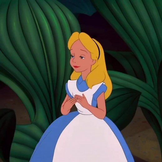 Alice in Wonderland Cartoon Flowers: Disney Animation