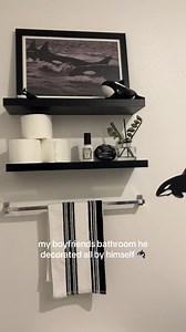 Orca Bathroom Decor: Boyfriend’s DIY Ocean Touch