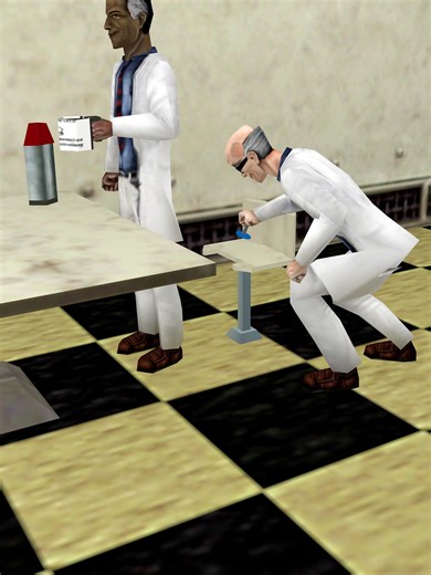 Prank with a tack in Black Mesa 📌🤓 / Half-Life #shorts #memes #sfm #tf2 #halflife