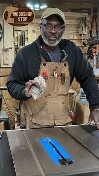 how to protect your table saw top from rust. #woodworkingtools #wood #woodscraft