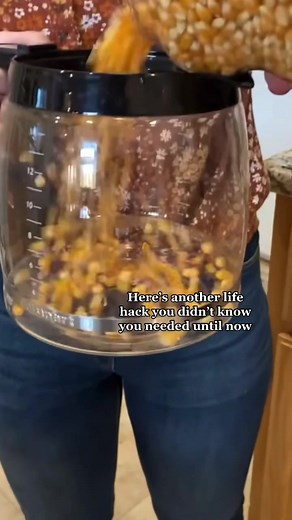 Coffee Pot Popcorn Life Hack