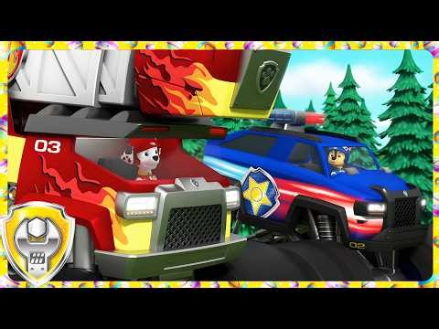 The Best Emergency Vehicles (Easter Compilation) | Rubble - Paw Patrol & Friends | Cartoons For Kids