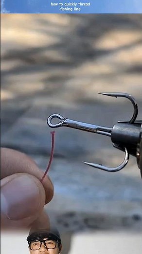 how to quickly thread fishing line