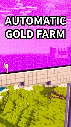 BEST AUTOMATIC GOLD FARM 1.21.131 In Minecraft Bedrock! #minecraft #minecraftbuilding #shorts