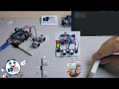 Arduino UNO R4 - Real-Time Distance Measurement with HC-SR04 Ultrasonic Sensor