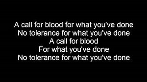 A CALL FOR BLOOD Lyrics - HATEBREED | eLyrics.net