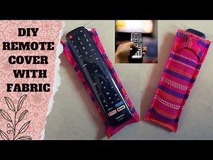 How to make TV / AC remote cover with leftover fabric | Scrap fabric Project -1 | Niya Kumar
