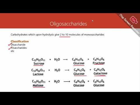 Unit 15 | Biochemistry | Carbohydrates | Oligosacharides | Grade 12 | New Syllabus