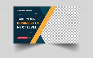 Download Digital marketing agency and corporate video thumbnail and web banner template. for free