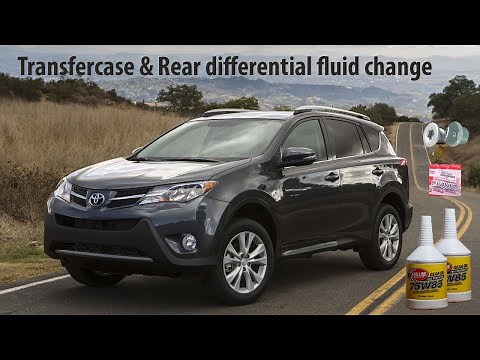 How to change Rear Differential and Transfercase Fluid on a 2012 - 2018 Toyota Rav4. DIY