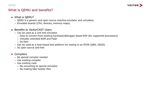 vectorcast05 Using QEMU in VectorCAST To Simulate Unit Tests