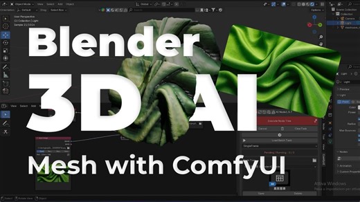 【Blender】在Bl+ComfyUI中从2D图像生成3D模型