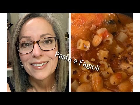 COOKING ALONG WITH LIDIA | PASTA e FAGIOLI | WILL I MAKE HER PROUD