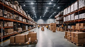 Behind the Scenes: Time-Lapse Journey through a Retail Warehouse's Dynamic Product Distribution Center