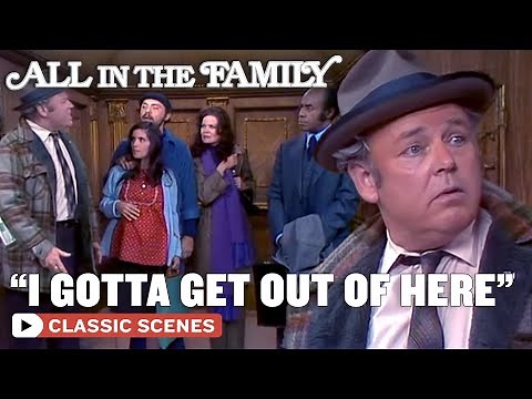 Archie Get To Know Strangers In A Elevator (ft. Carroll O'Connor) | All In The Family