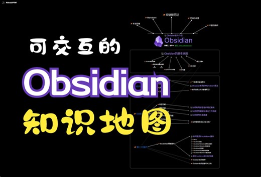 可以上手交互的Obsidian知识地图