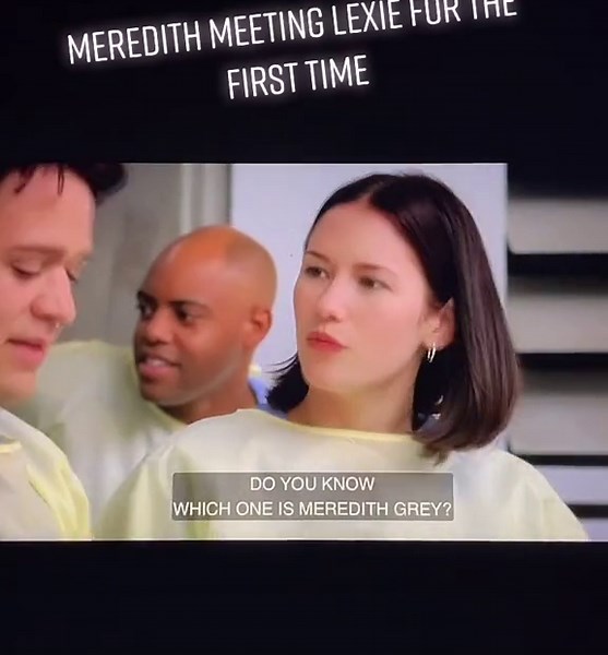 Meredith and Lexie First Meeting in Grey's Anatomy