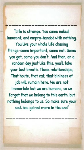 “We lose ourselves chasing life… and forget what truly matters. 💔🌍 #Reality #Truth #Life”