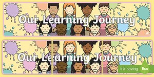 Our Learning Journey Pastel-Themed Display Banner