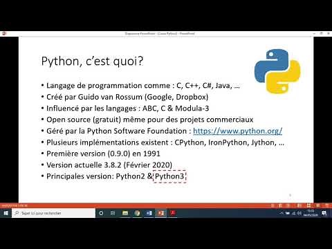 Cours Bioinformatique-Chapitre 3: Python Partie 1-S2-3ème année-2019/2020