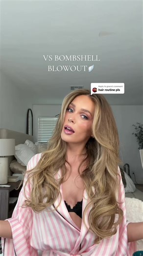 Victoria's Secret Bombshell Blowout Hair Routine Revealed