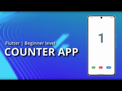 Flutter Counter App | Beginner Level | Pure Coding