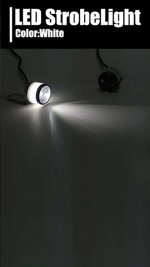 【LED ストロボライト】 ホワイト デイライト 12V 汎用 点滅 白 イルミネーション