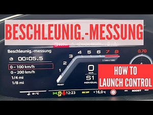 How to Launch Control / Integrierte Beschleunigungsmessung / Audi A6 C8 / G Meter / Sport layout RS